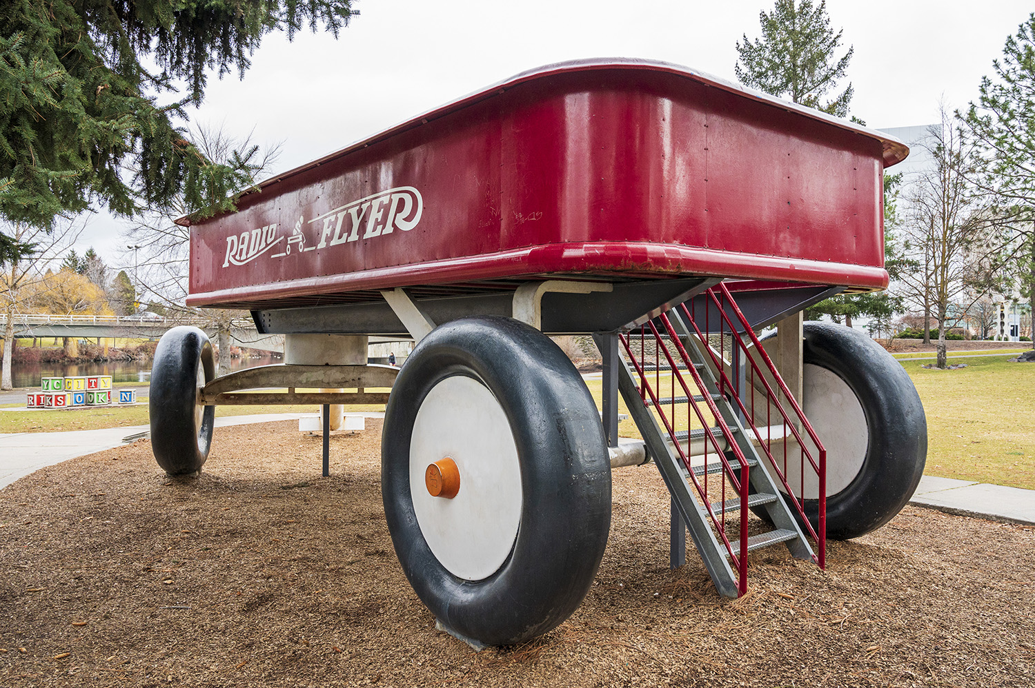 Photos Spokane is home to the World's Largest Radio Flyer Wagon