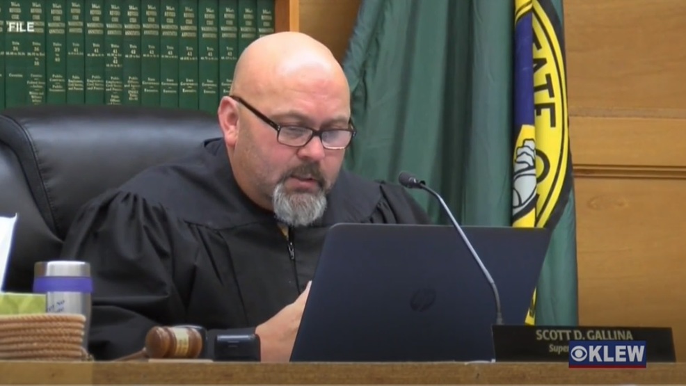 Asotin Co. Superior Judge Scott Gallina arraignment moved to Spokane KLEW