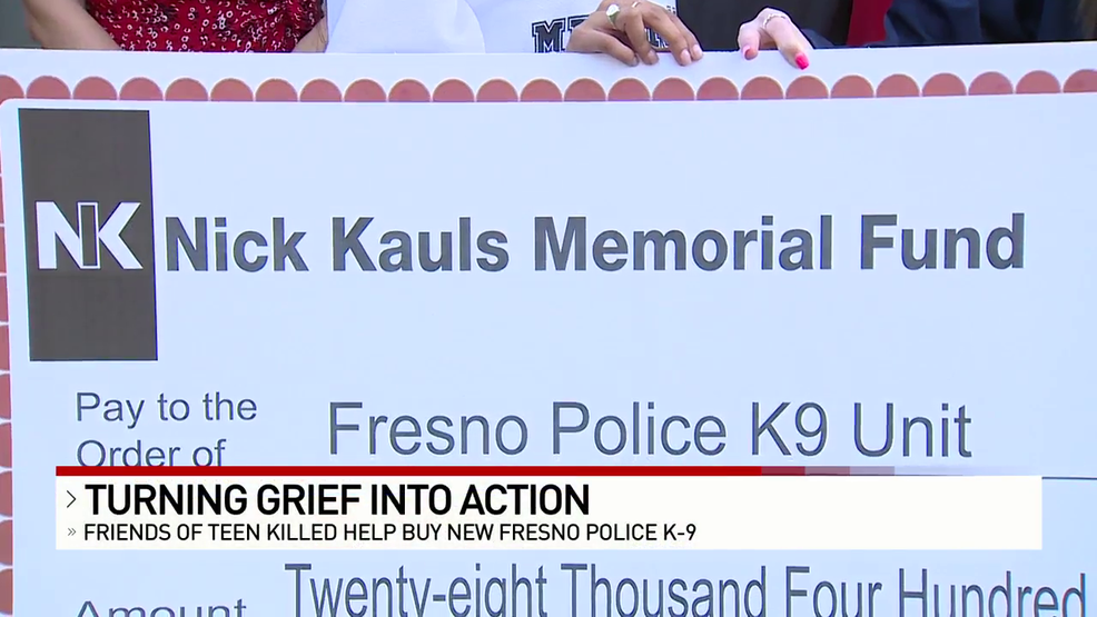 Fresno teen raises money for K-9 unit in memory of classmate killed in a robbery - KMPH Fox 26