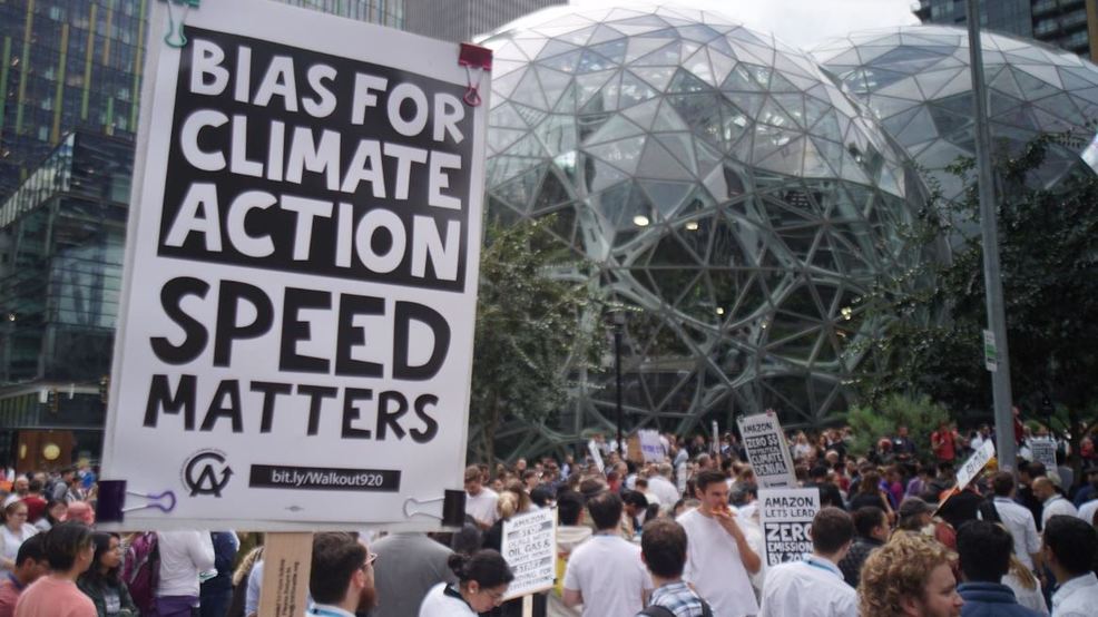 Amazon threatens to fire workers speaking out on climate change without approval - KOMO News