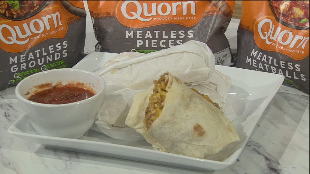 Quorn Chilaquile Breakfast Burrito KATU