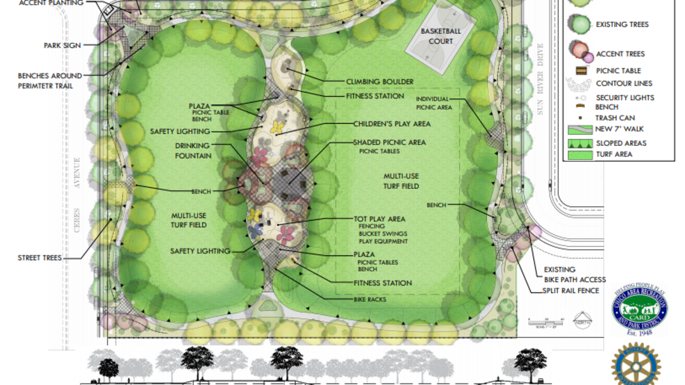 Ceres park Rotary Centennial Park, approved by CARD KRCR
