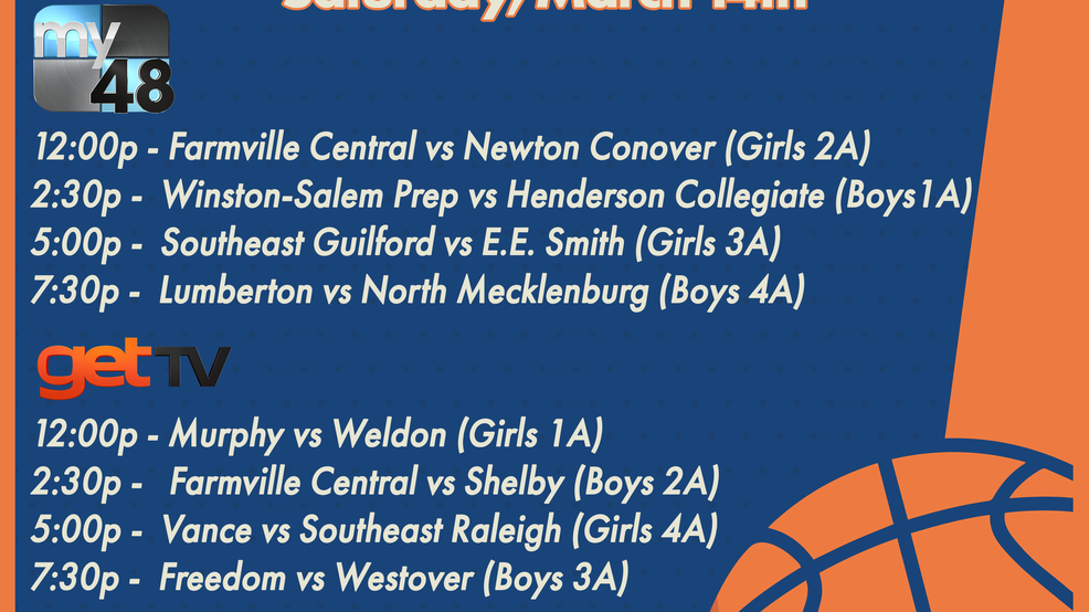 NCHSAA Basketball State Championships TV Schedule WMYV