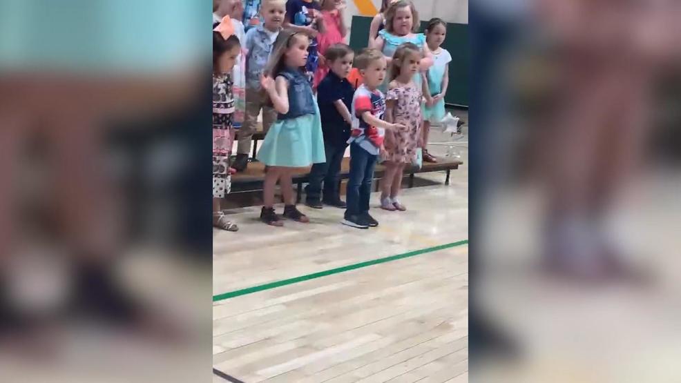 Indiana boy sings the National Anthem at his preschool graduation kid anthem.jpg