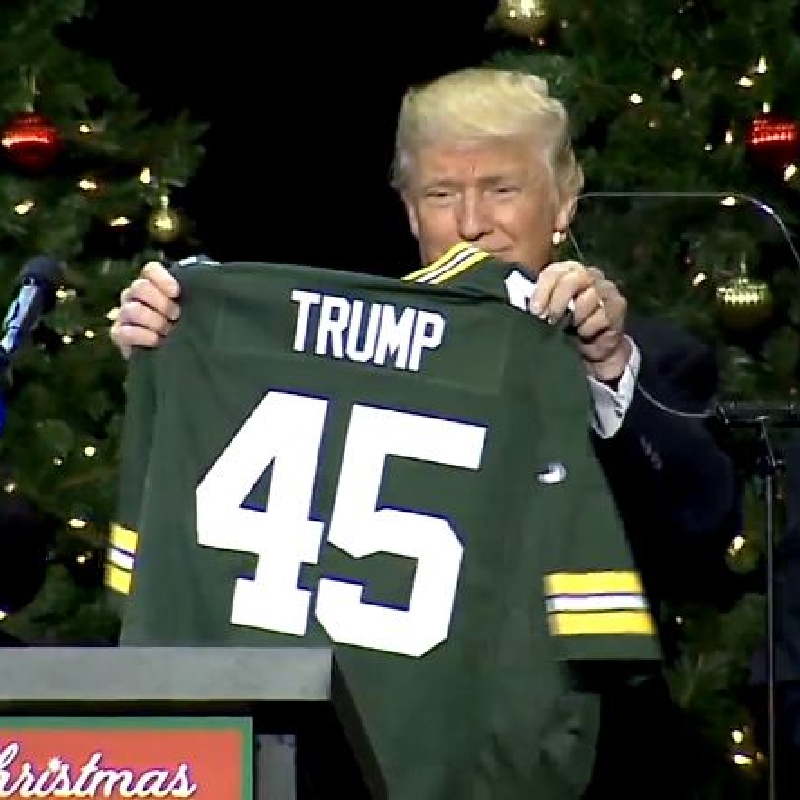 trump packers jersey