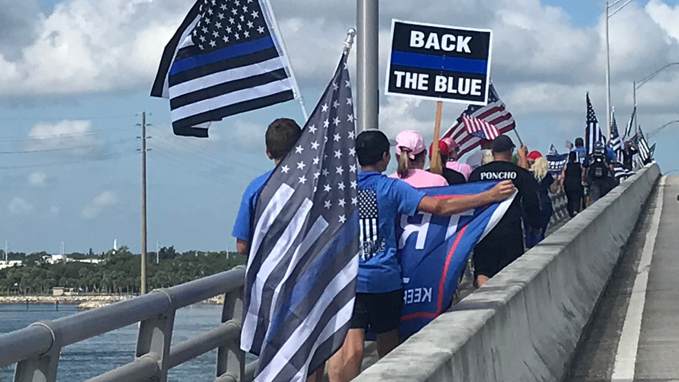 Back the Blue' rally shows support for police in Fort Pierce | WPEC