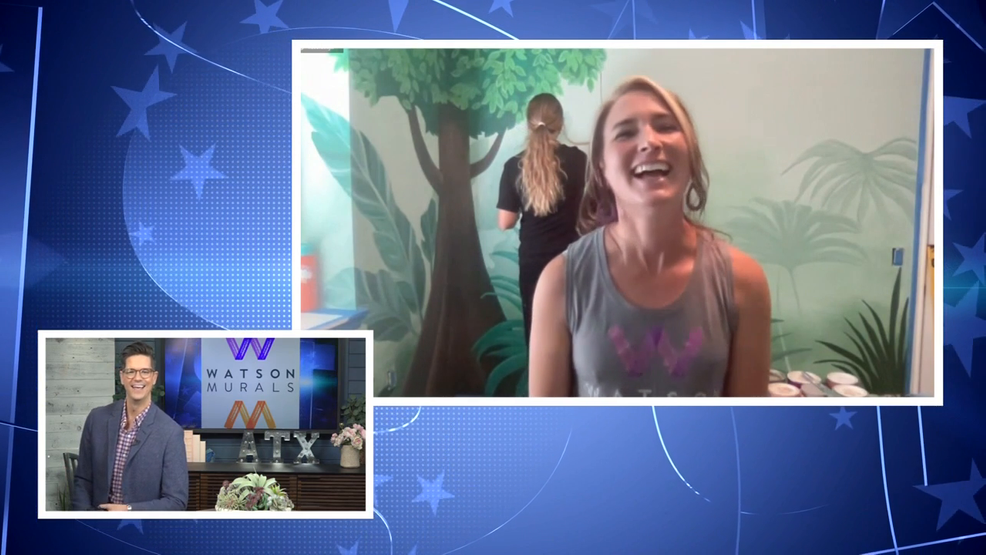 De La Chambre De Bebe Au Coin Livre Transformez Vos Murs Avec L Imagination De Watson Murals Keye Tv Cbs Austin