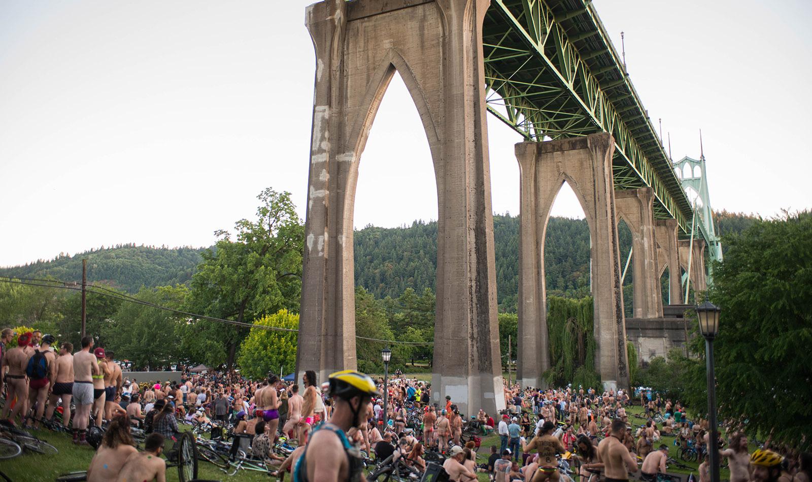 Photos Portland Bikes Bare For 2018 World Naked Bike Ride KATU