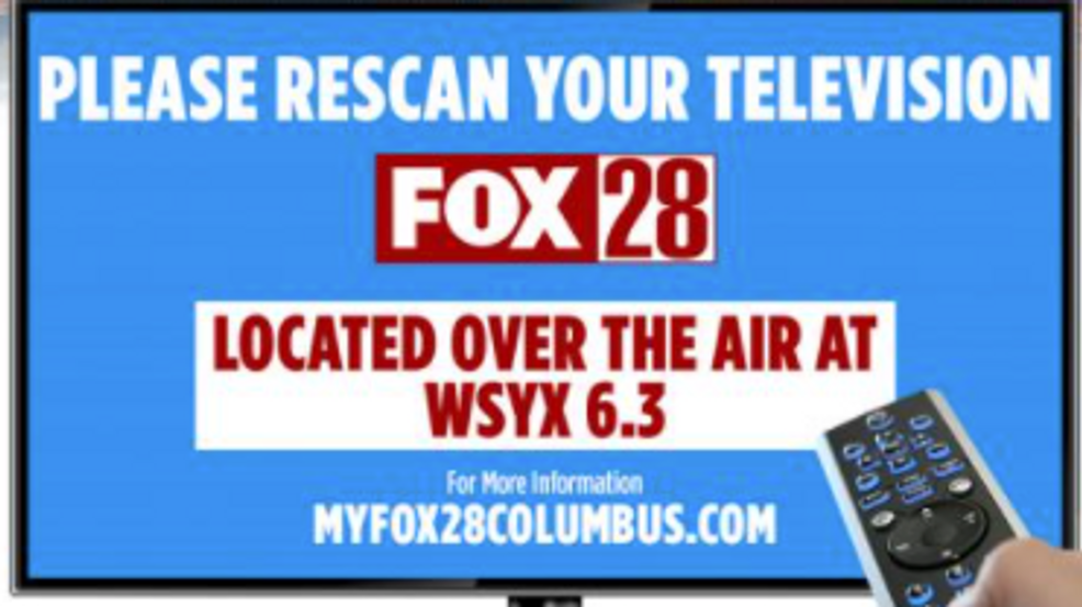 FOX 28 over-the-air signal moves to channel WSYX 6.3