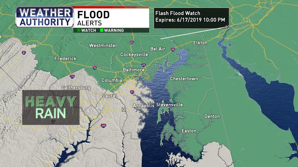 Severe storms, heavy rain possible in Maryland Monday WBFF